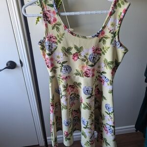 Floral Sleeveless Mini Dress